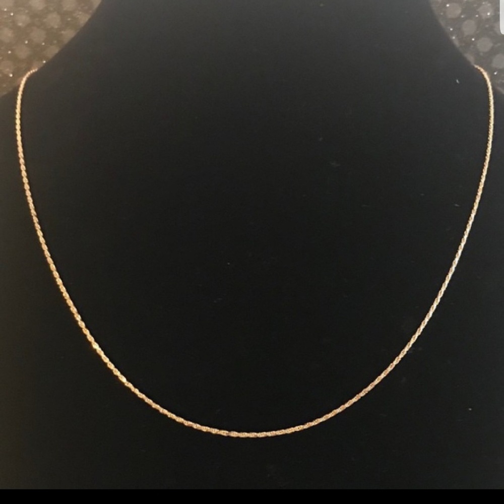 Genuine 14k gold 24 inch necklace